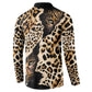 Africa Leopard Skin Pattern Button Sweatshirt Version 02