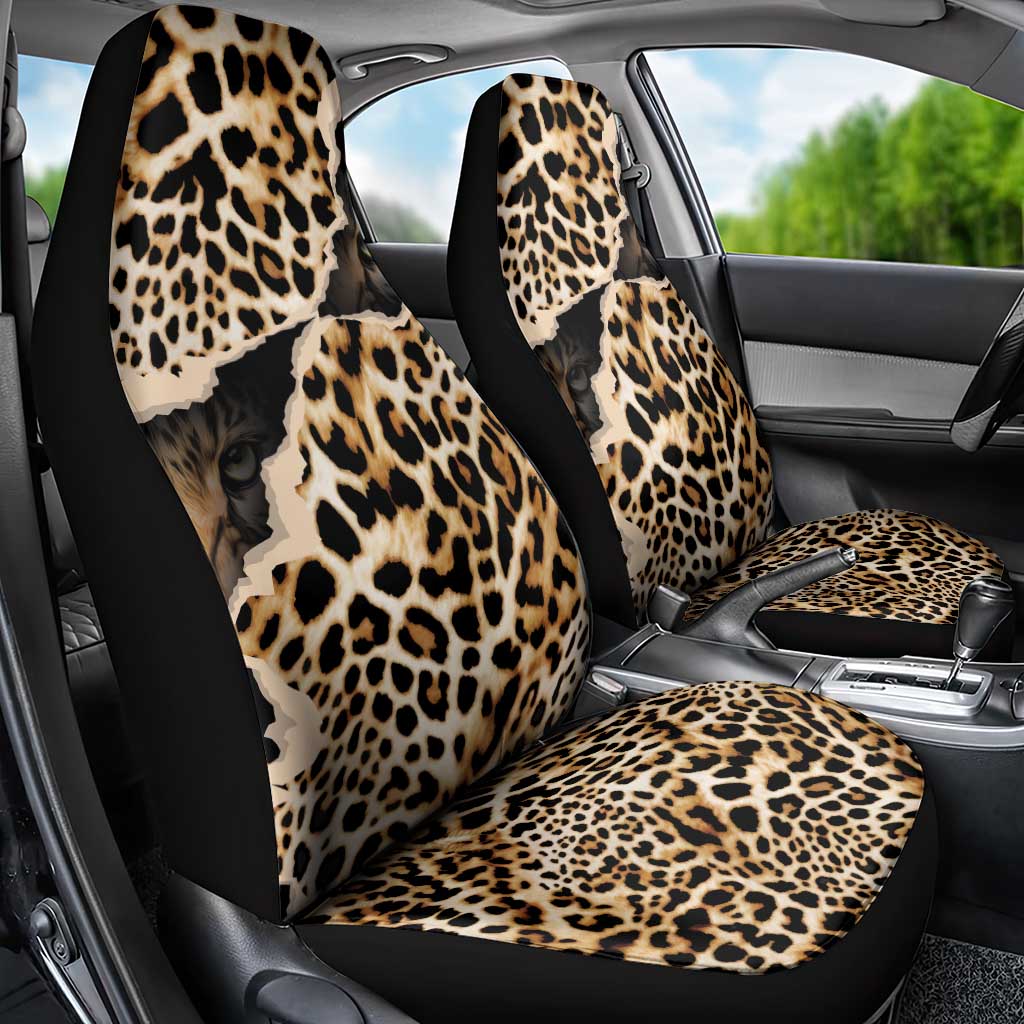 Afro Leopard Skin Pattern Car Seat Cover Version 02