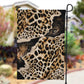 Afro Leopard Skin Pattern Garden Flag Version 02