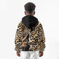 Afro Leopard Skin Pattern Kid Hoodie Version 02