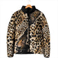 Africa Leopard Skin Pattern Padded Jacket Version 02