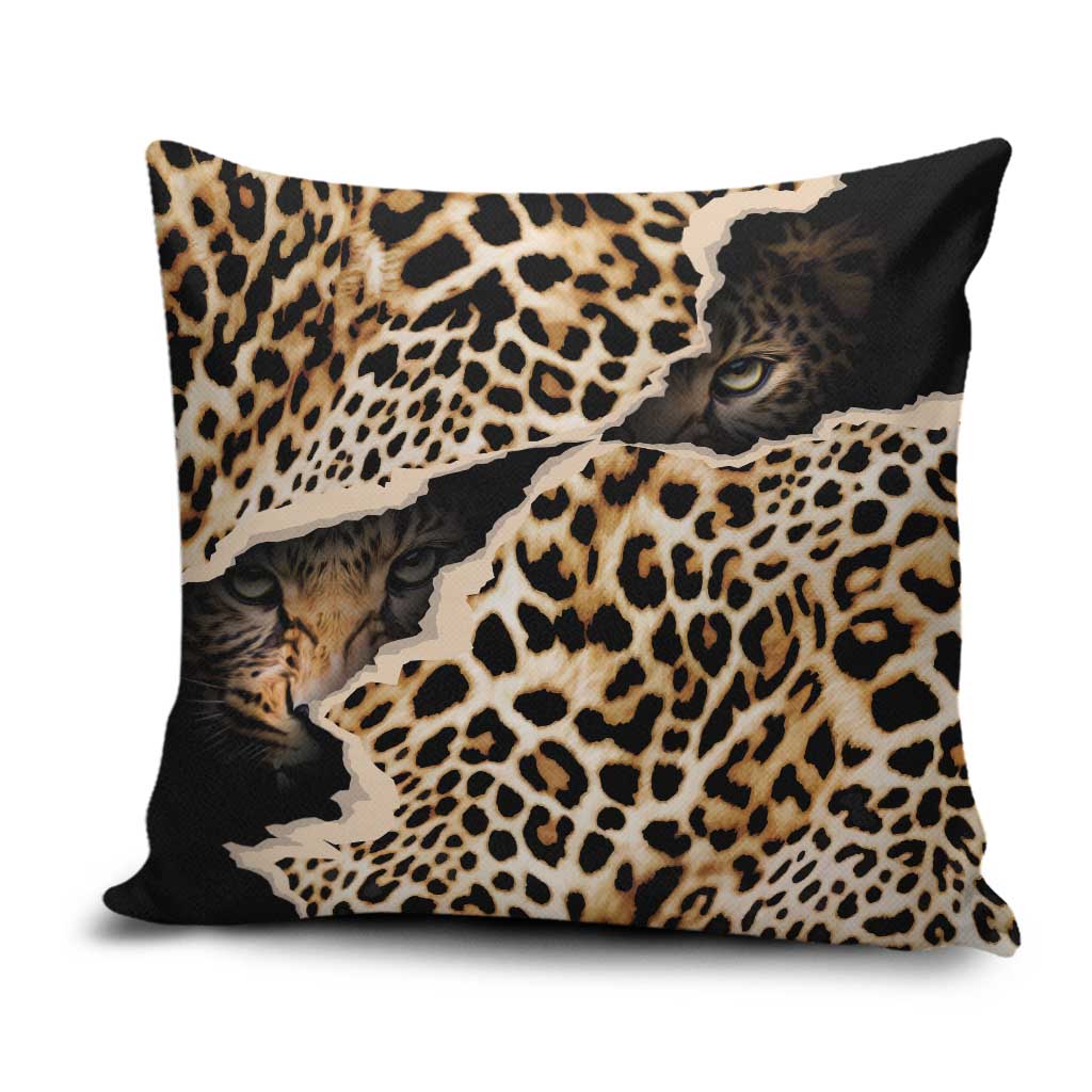 Africa Leopard Skin Pattern Pillow Cover Version 02