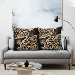 Africa Leopard Skin Pattern Pillow Cover Version 02