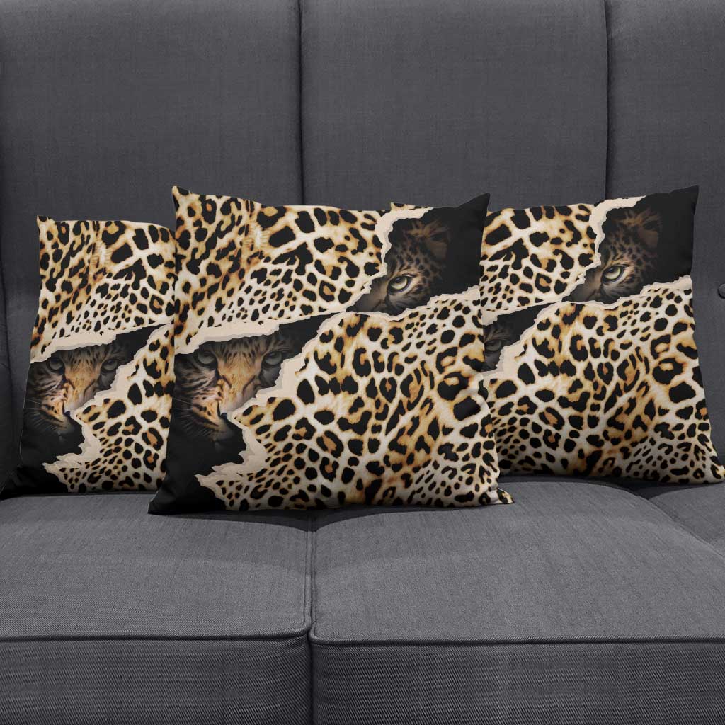 Africa Leopard Skin Pattern Pillow Cover Version 02
