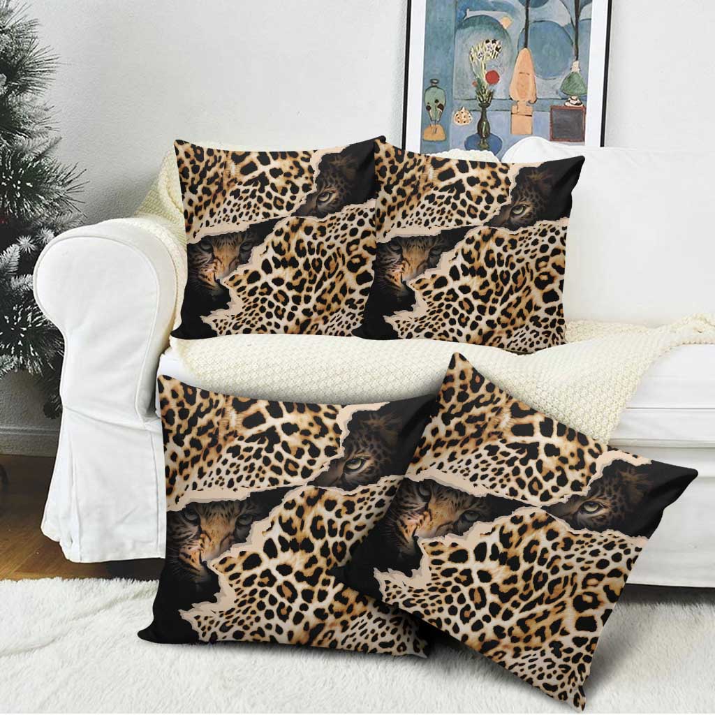 Africa Leopard Skin Pattern Pillow Cover Version 02