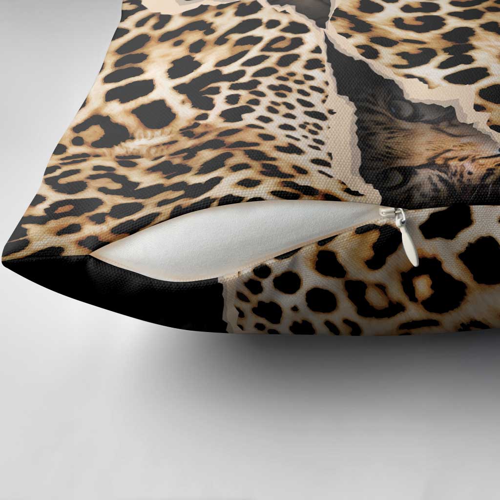 Africa Leopard Skin Pattern Pillow Cover Version 02