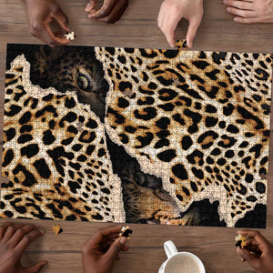 Africa Leopard Skin Pattern Puzzle Version 02