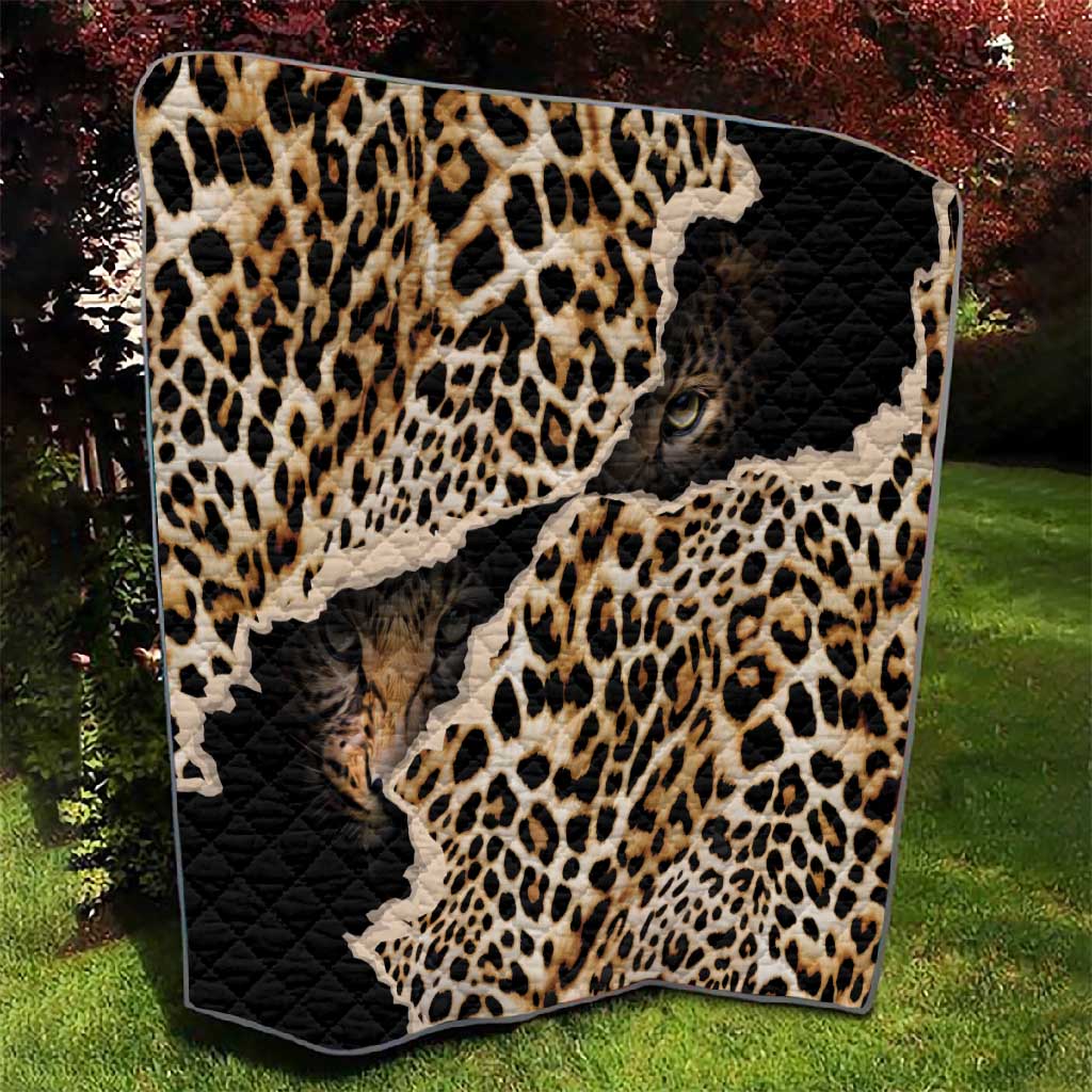 Afro Leopard Skin Pattern Quilt Version 02