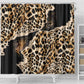Afro Leopard Skin Pattern Shower Curtain Version 02