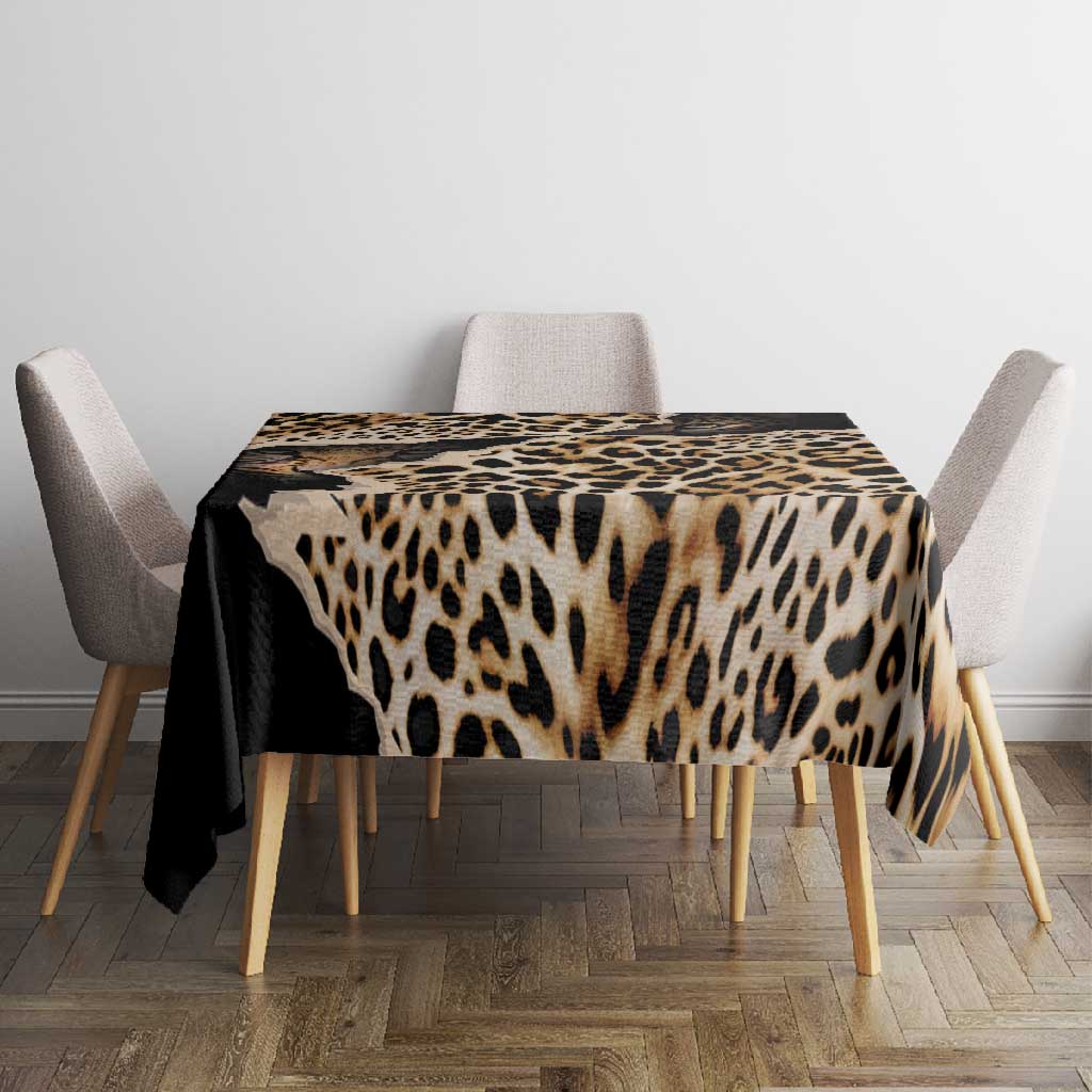 Afro Leopard Skin Pattern Tablecloth Version 02