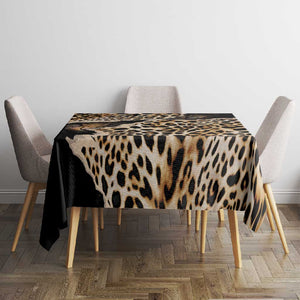 Afro Leopard Skin Pattern Tablecloth Version 02