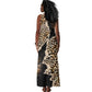 Afro Leopard Skin Pattern Tank Maxi Dress Version 02