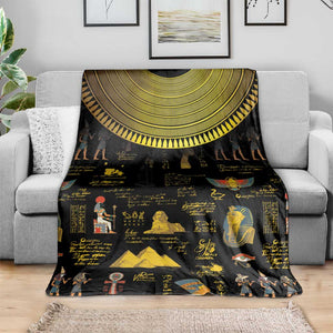 Ancient Egypt and Hieroglyphs Blanket