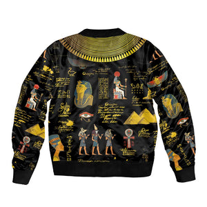 Ancient Egypt and Hieroglyphs Bomber Jacket