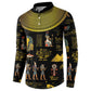 Ancient Egypt and Hieroglyphs Button Sweatshirt