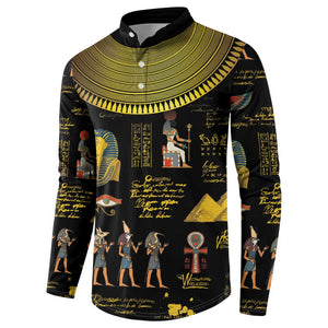 Ancient Egypt and Hieroglyphs Button Sweatshirt
