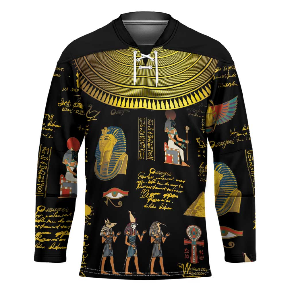 Ancient Egypt and Hieroglyphs Hockey Jersey