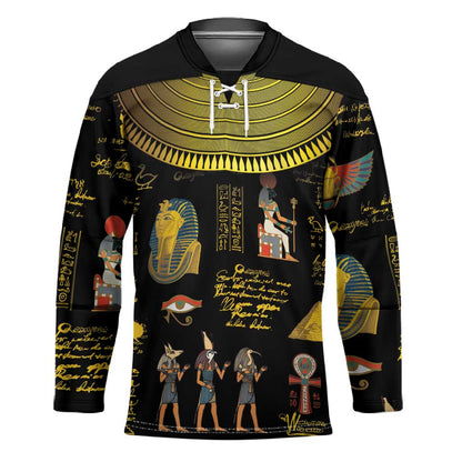 Ancient Egypt and Hieroglyphs Hockey Jersey