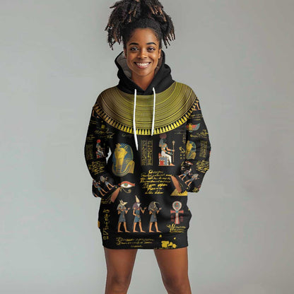 Ancient Egypt and Hieroglyphs Hoodie Dress