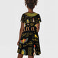 Ancient Egypt and Hieroglyphs Kid Short Sleeve Dress