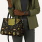 Ancient Egypt and Hieroglyphs Leather Bag