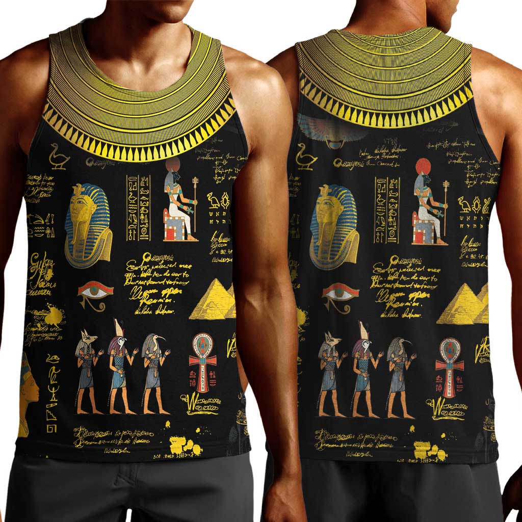 Ancient Egypt and Hieroglyphs Men Tank Top