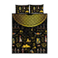 Ancient Egypt and Hieroglyphs Quilt Bed Set