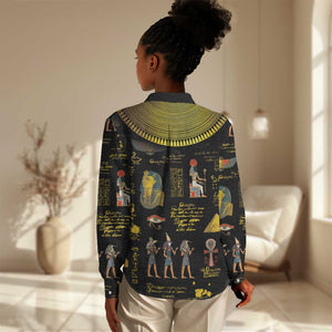 Ancient Egypt and Hieroglyphs Women Casual Shirt LT9