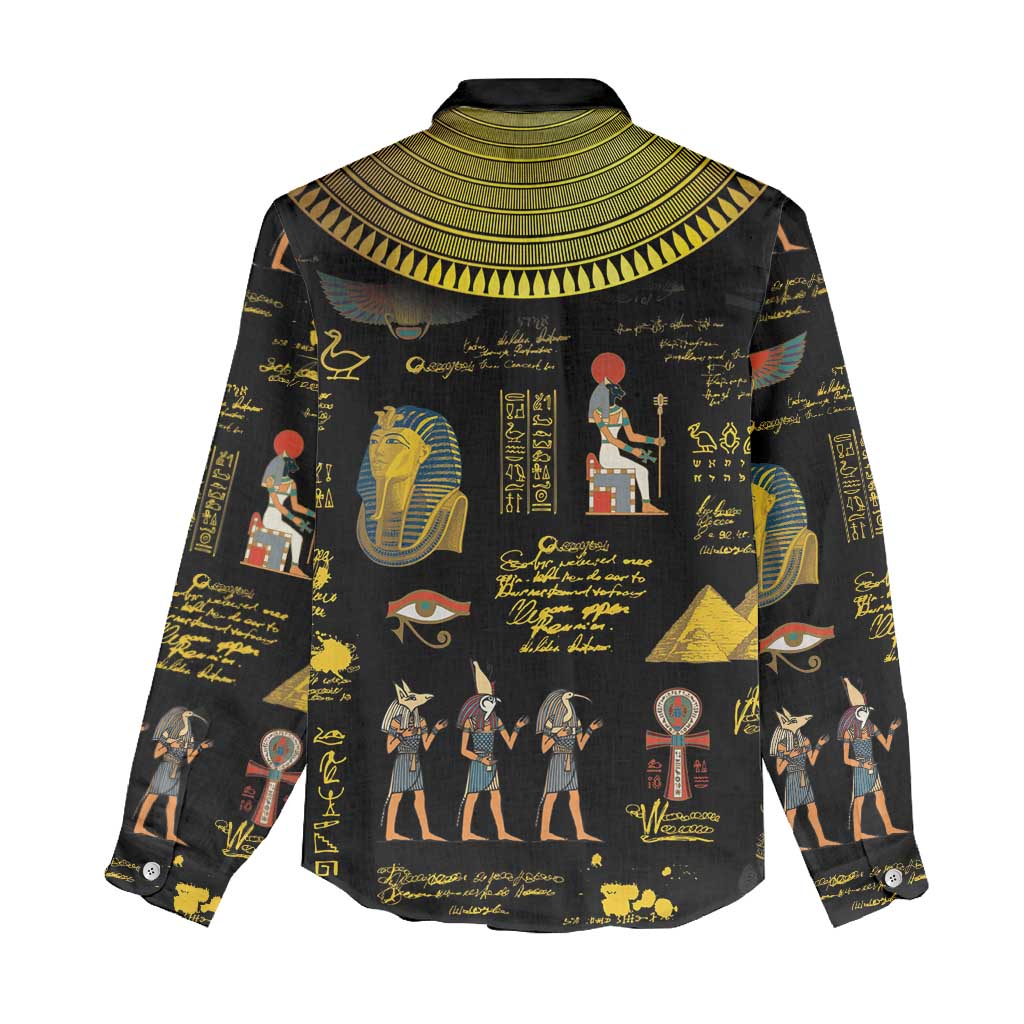 Ancient Egypt and Hieroglyphs Women Casual Shirt LT9