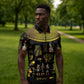 Ancient Egypt and Hieroglyphs Zipper Polo Shirt