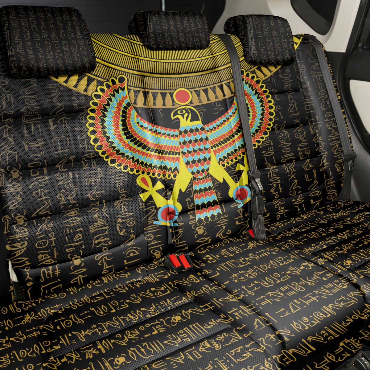 Ancient Egyptian Back Car Seat Cover Symbol of Horus The Falcon God