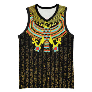 Ancient Egyptian Basketball Jersey Symbol of Horus The Falcon God - African Pride