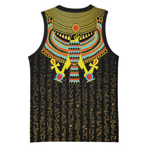 Ancient Egyptian Basketball Jersey Symbol of Horus The Falcon God - African Pride