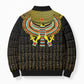 Ancient Egyptian Bomber Puffer Jacket Symbol of Horus The Falcon God