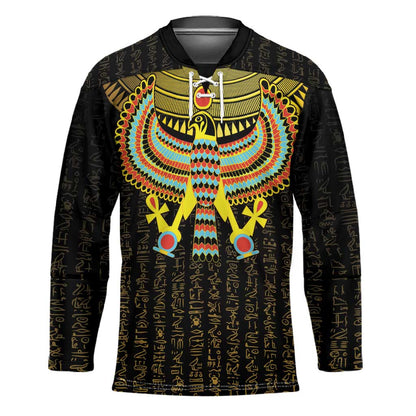 Ancient Egyptian Hockey Jersey Symbol of Horus The Falcon God