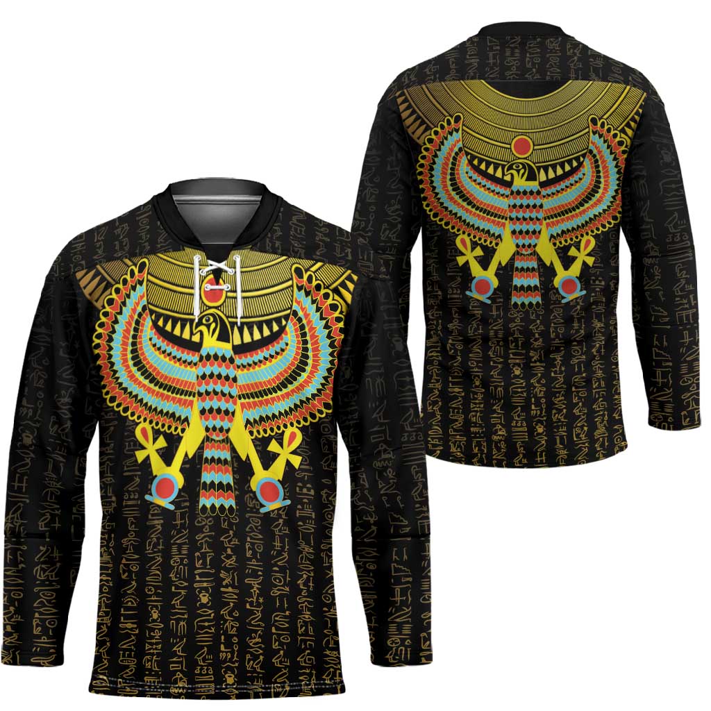 Ancient Egyptian Hockey Jersey Symbol of Horus The Falcon God