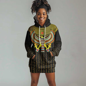 Ancient Egyptian Hoodie Dress Symbol of Horus The Falcon God