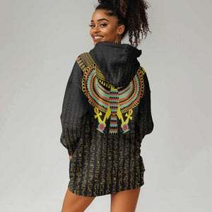 Ancient Egyptian Hoodie Dress Symbol of Horus The Falcon God