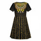 Ancient Egyptian Kid Short Sleeve Dress Symbol of Horus The Falcon God