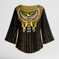 Ancient Egyptian Kimono Sleeve Blouse Symbol of Horus The Falcon God
