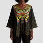 Ancient Egyptian Kimono Sleeve Blouse Symbol of Horus The Falcon God