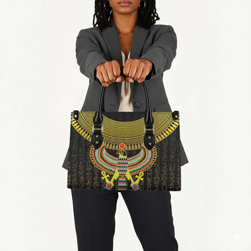 Ancient Egyptian Leather Bag Symbol of Horus The Falcon God