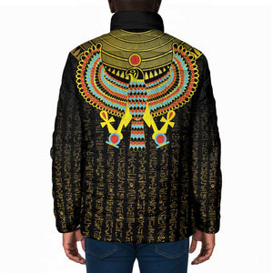 Ancient Egyptian Padded Jacket Symbol of Horus The Falcon God