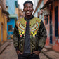 Ancient Egyptian Sleeve Zip Bomber Jacket Symbol of Horus The Falcon God