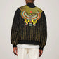 Ancient Egyptian Sleeve Zip Bomber Jacket Symbol of Horus The Falcon God