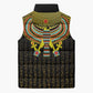 Ancient Egyptian Sleeveless Puffer Jacket Symbol of Horus The Falcon God
