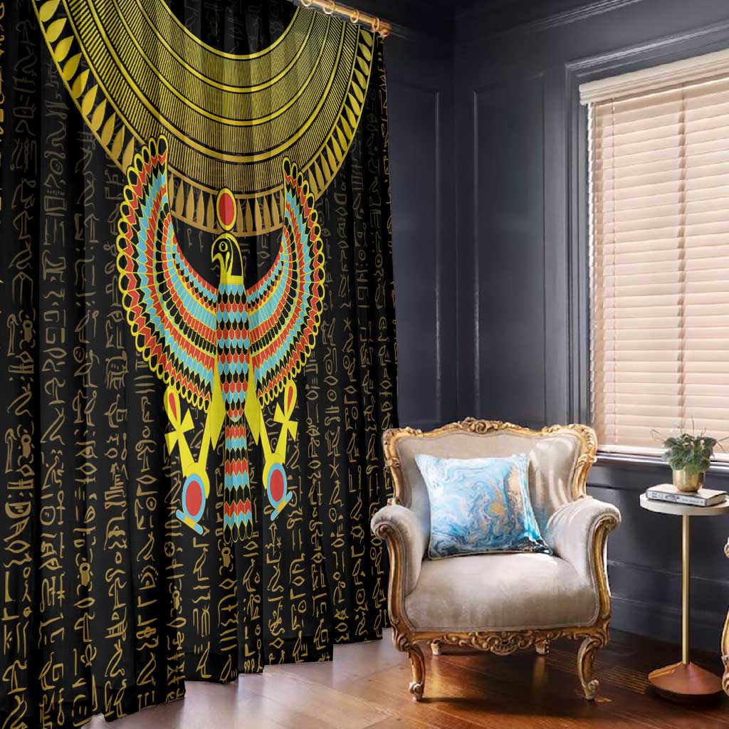Ancient Egyptian Window Curtain Symbol of Horus The Falcon God