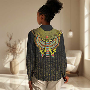 Ancient Egyptian Women Casual Shirt Symbol of Horus The Falcon God LT9