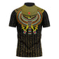 Ancient Egyptian Zipper Polo Shirt Symbol of Horus The Falcon God