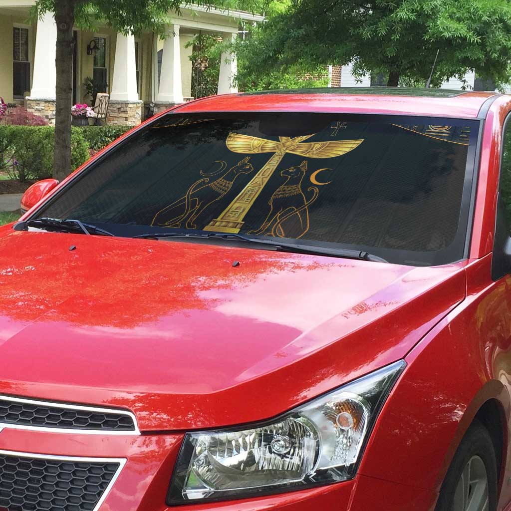 Ankh with Eye of Horus Auto Sun Shade Ancient Egypt Culture
